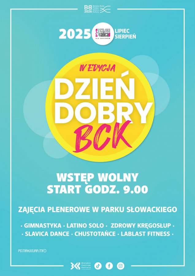 Dzień Dobry BCK, czyli aktywne poranki w parku Słowackiego