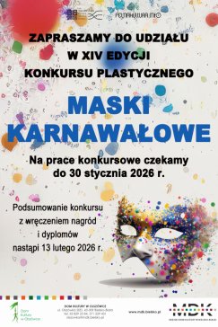 Konkurs na najciekawsze maski karnawałowe