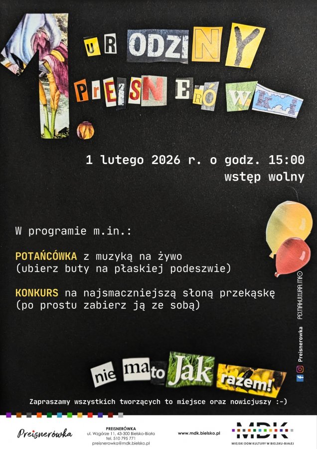 Potańcówka z okazji pierwszych urodzin Preisnerówki