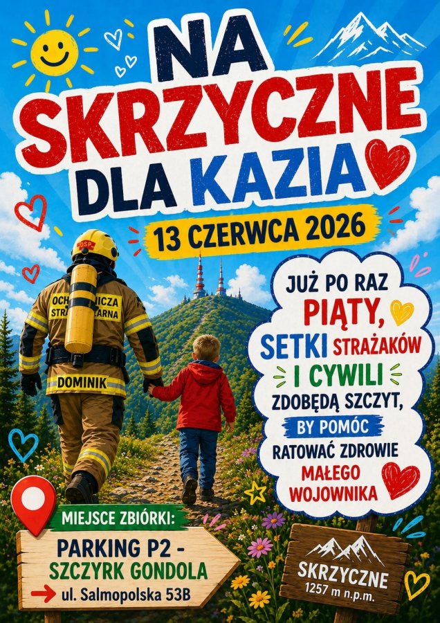 Na Skrzyczne dla Kazia. Razem przeciw DMD