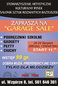 Garage sale na bielskiej Starówce