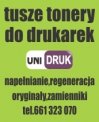 UNIDRUK- Promocja cena napełnienia tuszu od 9zl !