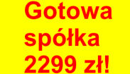 Spółki na sprzedaż, sprzedam spółkę, gotowa 