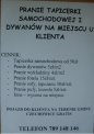 Pranie Tapicerki Samochodowej i Dywanów Na Miejsc