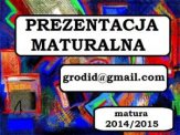 PREZENTACJA MATURALNA na 100% od polonistki