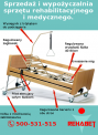 REHABET Łóżka rehabilitacyjne dla chorych WYNAJ