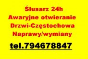 Ślusarz 24 Częstochowa Awaryjne otwieranie drzwi