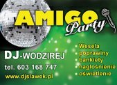 Oświetlenie, nagłośnienie, bańki mydlane, dym.