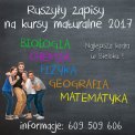 Kursy i korepetycje przygotowujące do matury.