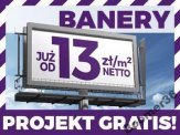 Wydruki wielkoformatowe BANNER BANER BANNERY od 17