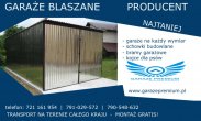 garaże blaszane blaszaki, garaż blaszany blaszak