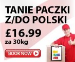 Najtańsze Paczki z/do POLSKI -> £16.99 za 30kg!!