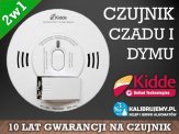 Czujnik Czadu i Dymu 2w1 KIDDE 10 lat GWARANCJI