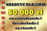 KREDYTY FIRMOWE NA OŚWIADCZENIE DO 50 TYS.!