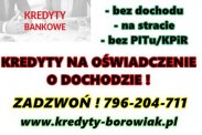 KREDYTY DLA FIRM – NA OŚWIADCZENIE O DOCHODZIE!