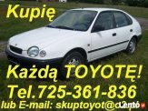 KUPIE AVENSIS I LUB II COROLLE YARIS  Sprintery M