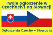 OGŁOŚ SIĘ W CZECHACH I NA SŁOWACJI