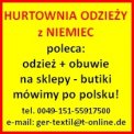 Odzież + Obuwie z Niemiec