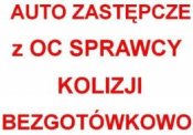 Darmowy samochód zastępczy z OC osobowy/dostawcz