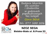 Badania lekarskie dla uczniów do szkoły - 30 zł