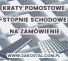 Kraty pomostowe i stopnie schodowe standardowe