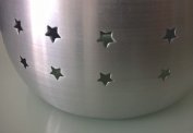 Lampa, sufitowa, długa, nierdzewna, gwiazdki,11sz