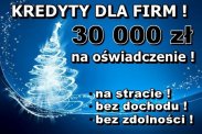KREDYT dla FIRM na OŚWIADCZENIE! 30 000 zł bez P