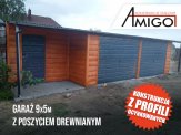Garaż drewniany impregnowany 9x5m
