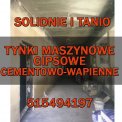 Tynki maszynowe gipsowe, cementowo-wapienne, solid