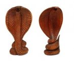 piękna drewniana kobra - 30 cm