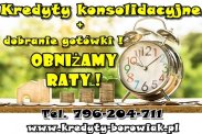KREDYTY KONSOLIDACYJNE! OBNIŻAMY RATY !