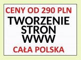 Tworzenie stron internetowych, od 290 PLN