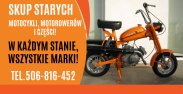 Kupię STARE ZABYTKOWE MOTOCYKLE, MOTOROWERY, MOTO
