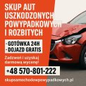 Skup aut uszkodzonych Bielsko-Biała /Śląskie, a