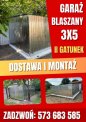Garaż blaszany 3x5 II gatunek jednospadowy dostaw