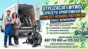 Utylizacja i wywóz sprzętu sportowego, fitness