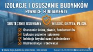 Izolacje i osuszanie budynków - piwnice, fundamen
