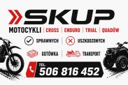 SKUP MOTOCYKLI CROSS ENDURO TRIAL QUADÓW CROSSY