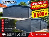 Garaż Blaszany 6x5 antracytowy 1szt W okazyjnej