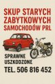 SKUP SAMOCHODÓW PRL STARE ZABYTKOWE AUTA AUTO PRL