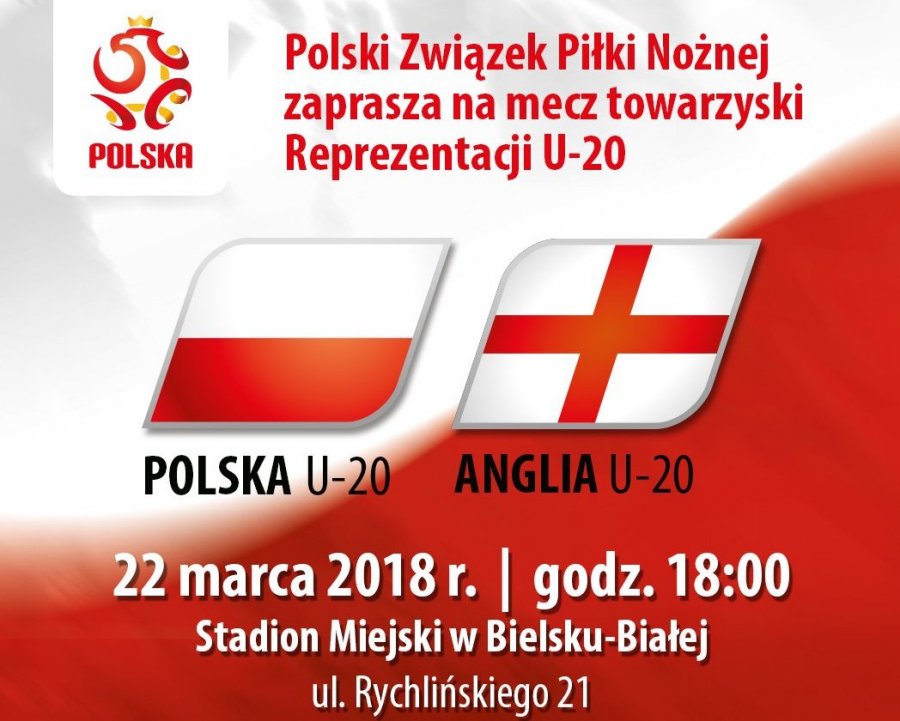 Bilety na Polska - Anglia U20 za 10 zł