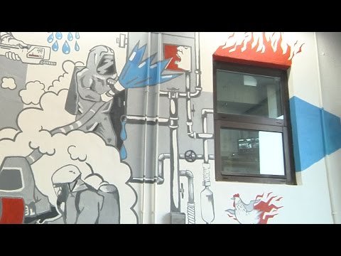 Strażacki mural i quad