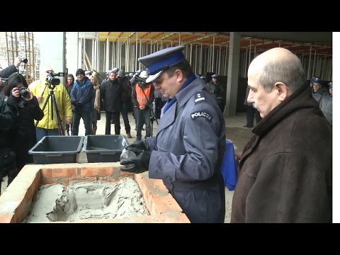 Wmurowanie kamienia węgielnego w nowej KMP w Bielsku-Białej.