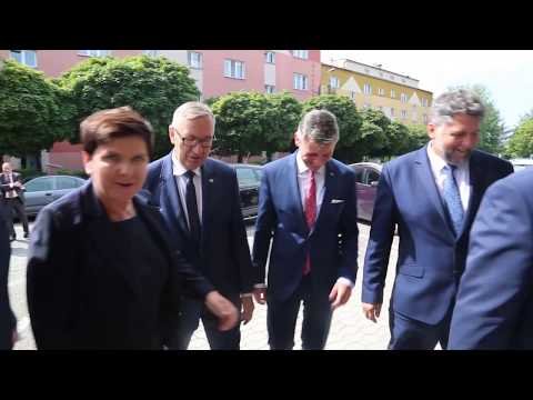 Premier Szydło z ministrem Szwedem i kandydatem na prezydenta Bielska-Białej