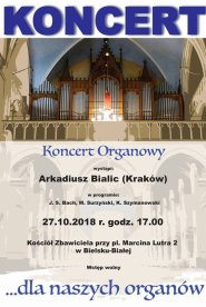 Koncert organowy – Arkadiusz Bialic