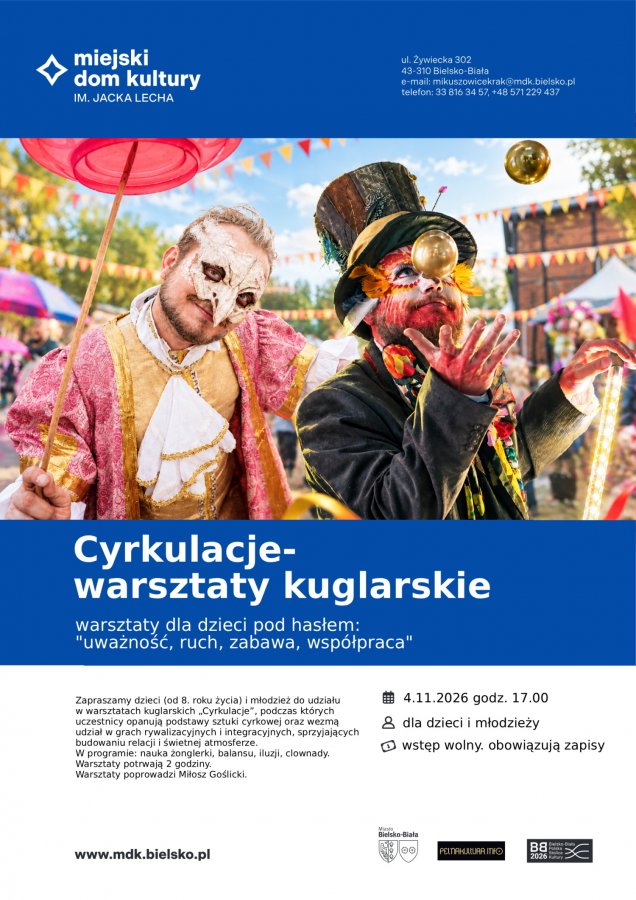 Cyrkulacje - warsztaty kuglarskie