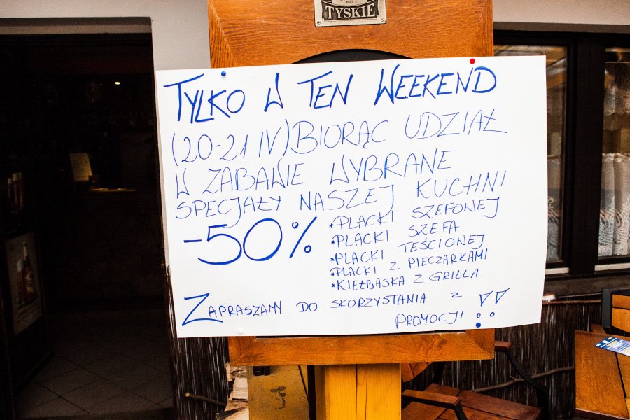 Obiad za pół ceny