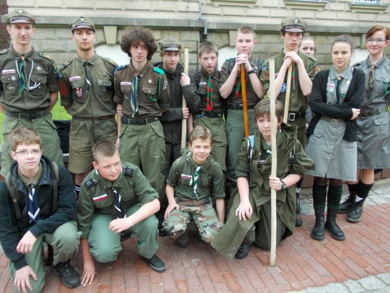 Patriotycznie przed ratuszem