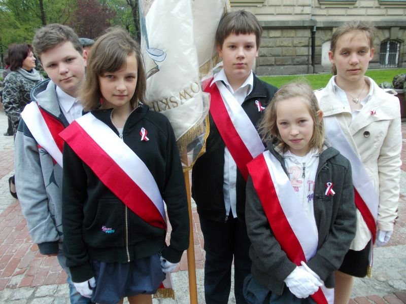 Patriotycznie przed ratuszem