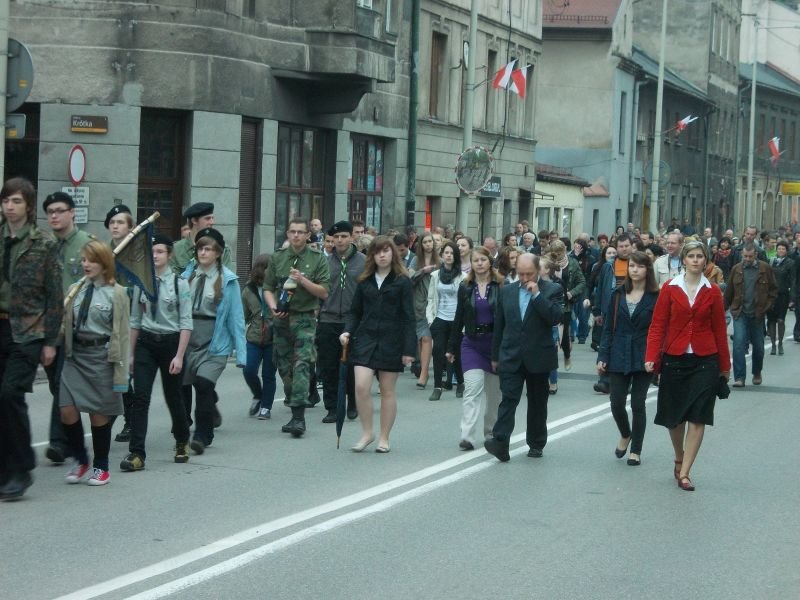Patriotycznie przed ratuszem